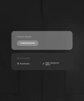 Combinaison longue à manches courtes et effet compressif