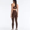 Compressive Core Control Leggings taille haute, gainants et arrivant aux chevilles