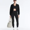 Compressive Core Control Leggings taille haute, gainants et arrivant aux chevilles