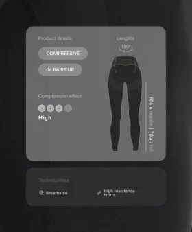 Compressive Leggings avec taille haute qui remontent jusqu&rsquo;aux chevilles