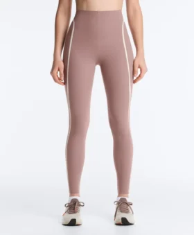 Compressive Leggings taille haute, Core Control, longueur cheville, avec détails contrastés