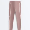 Compressive Leggings taille haute, Core Control, longueur cheville, avec détails contrastés Compressive Leggings taille haute, Core Control, longueur cheville, avec détails contrastés