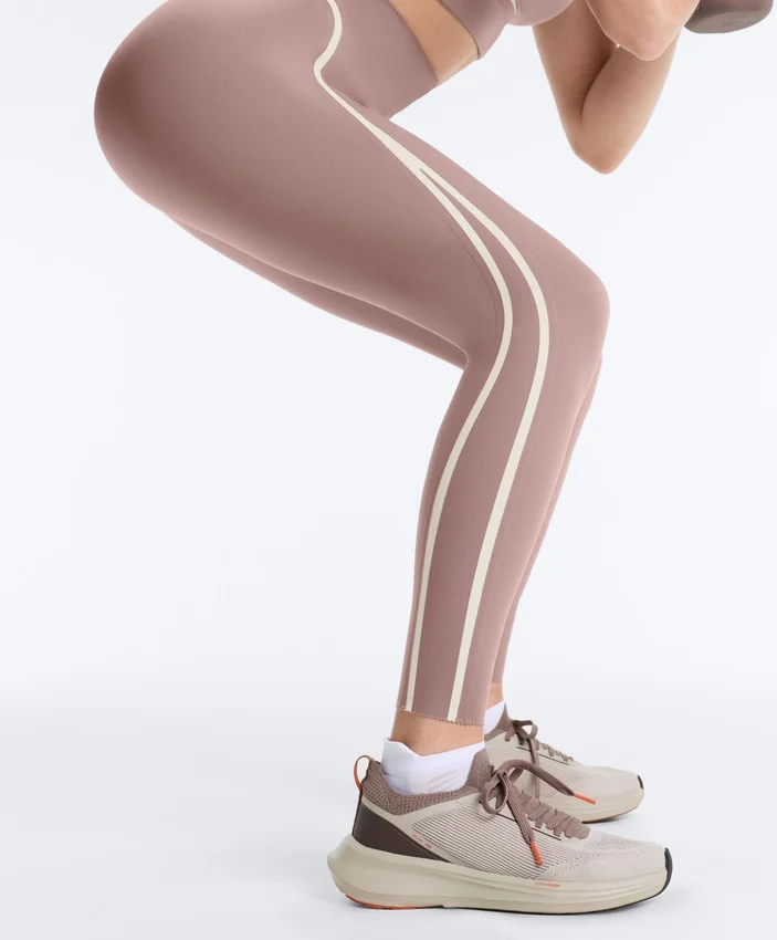 Compressive Leggings taille haute, Core Control, longueur cheville, avec détails contrastés Compressive Leggings taille haute, Core Control, longueur cheville, avec détails contrastés