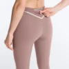 Compressive Leggings taille haute, Core Control, longueur cheville, avec détails contrastés Compressive Leggings taille haute, Core Control, longueur cheville, avec détails contrastés