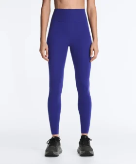 Compressive Leggings à taille haute et longueur cheville avec détails réfléchissants