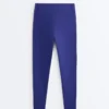 Compressive Leggings à taille haute et longueur cheville avec détails réfléchissants Compressive Leggings à taille haute et longueur cheville avec détails réfléchissants