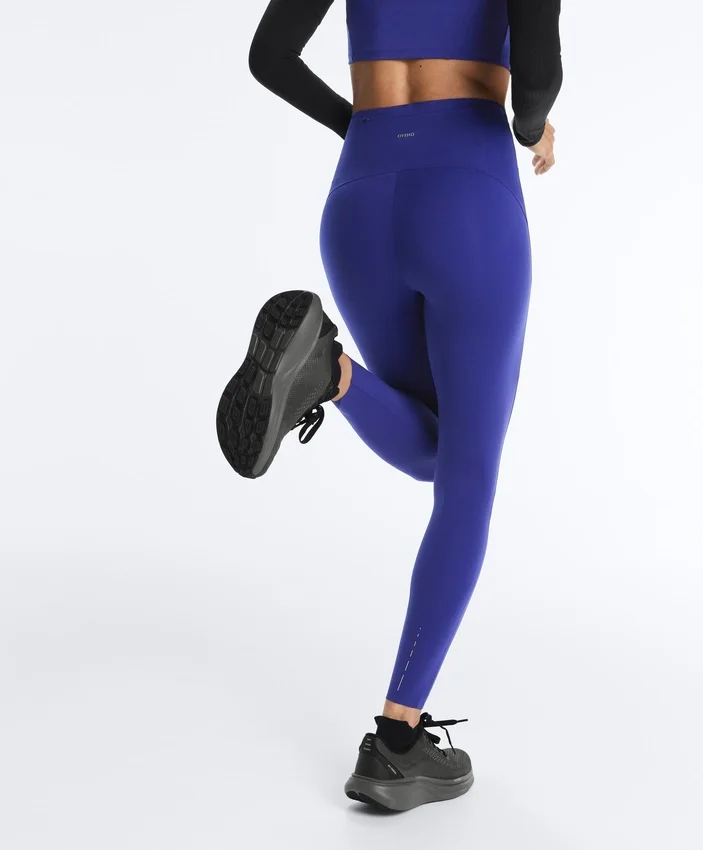 Compressive Leggings à taille haute et longueur cheville avec détails réfléchissants Compressive Leggings à taille haute et longueur cheville avec détails réfléchissants