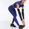 Compressive Leggings à taille haute et longueur cheville avec détails réfléchissants Compressive Leggings à taille haute et longueur cheville avec détails réfléchissants