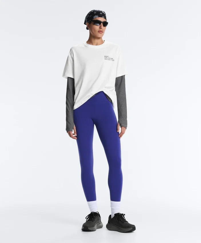 Compressive Leggings à taille haute et longueur cheville avec détails réfléchissants Compressive Leggings à taille haute et longueur cheville avec détails réfléchissants