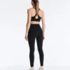 Compressive Leggings taille haute, longueur cheville, avec poche Compressive Leggings taille haute, longueur cheville, avec poche