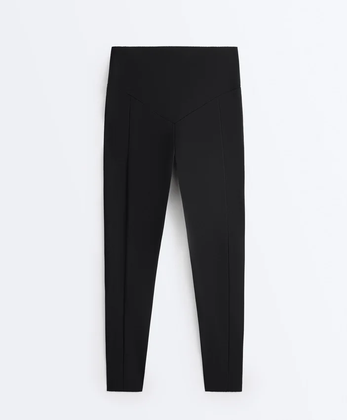 Compressive Leggings taille haute, longueur cheville, avec poche Compressive Leggings taille haute, longueur cheville, avec poche