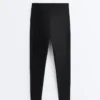 Compressive Leggings taille haute, longueur cheville, avec poche Compressive Leggings taille haute, longueur cheville, avec poche