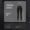 Compressive Leggings taille haute, longueur cheville, avec poche Compressive Leggings taille haute, longueur cheville, avec poche