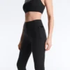 Compressive Leggings taille haute, longueur cheville, avec poche Compressive Leggings taille haute, longueur cheville, avec poche
