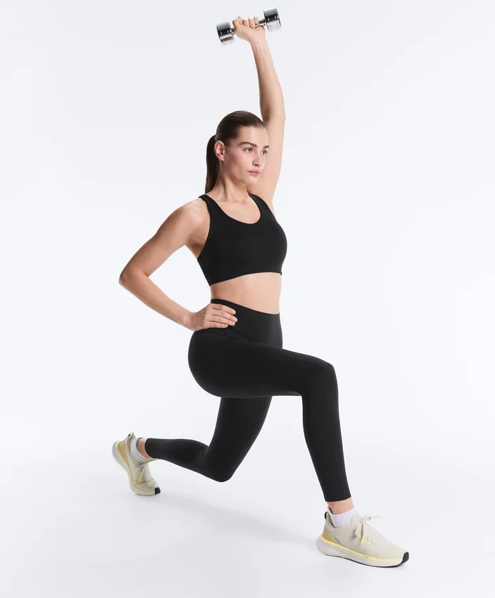 Compressive Leggings taille haute, longueur cheville, avec poche Compressive Leggings taille haute, longueur cheville, avec poche