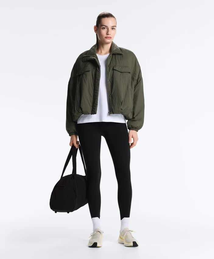 Compressive Leggings taille haute, longueur cheville, avec poche Compressive Leggings taille haute, longueur cheville, avec poche