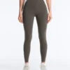 Compressive Reflective Core Control Leggings à taille haute, longueur cheville