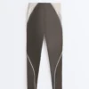 Compressive Reflective Core Control Leggings à taille haute, longueur cheville