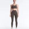Compressive Reflective Core Control Leggings à taille haute, longueur cheville