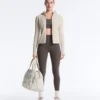 Compressive Reflective Core Control Leggings à taille haute, longueur cheville