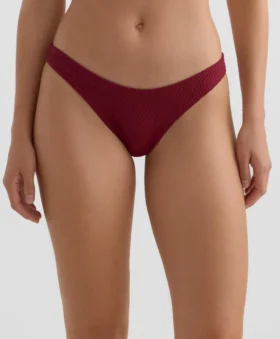 Culotte brésilienne à coupe en U en jacquard à petits carreaux