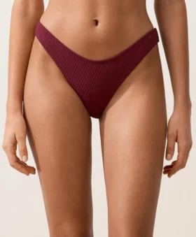 Culotte brésilienne à coupe en U en jacquard à petits carreaux