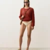 Culottes brésiliennes froncées avec découpe en U Culottes brésiliennes froncées avec découpe en U
