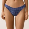 Culottes de bain en U à couverture moyenne avec imprimé vichy