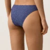 Culottes de bain en U à couverture moyenne avec imprimé vichy