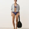 Culottes de bain en U à couverture moyenne avec imprimé vichy