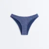 Culottes de bain en U à couverture moyenne avec imprimé vichy