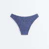 Culottes de bain en U à couverture moyenne avec imprimé vichy
