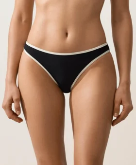 Culottes de bikini classiques à bordures contrastées