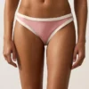 Culottes de bikini classiques à bordures contrastées Culottes de bikini classiques à bordures contrastées