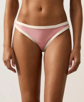 Culottes de bikini classiques à bordures contrastées