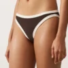 Culottes de bikini classiques à bordures contrastées Culottes de bikini classiques à bordures contrastées