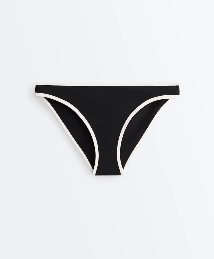 Culottes de bikini classiques à bordures contrastées Culottes de bikini classiques à bordures contrastées