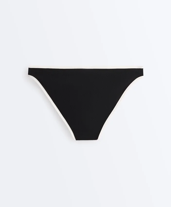 Culottes de bikini classiques à bordures contrastées Culottes de bikini classiques à bordures contrastées