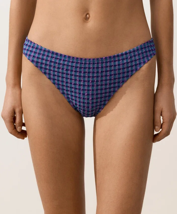 Culottes de bikini classiques à carreaux Culottes de bikini classiques à carreaux