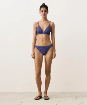 Culottes de bikini classiques à carreaux