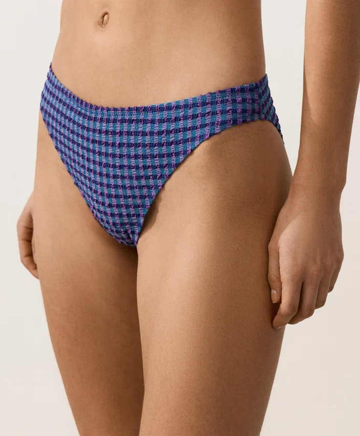 Culottes de bikini classiques à carreaux Culottes de bikini classiques à carreaux