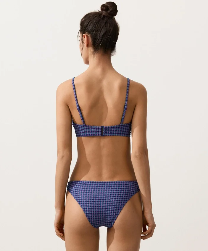 Culottes de bikini classiques à carreaux Culottes de bikini classiques à carreaux