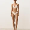 Haut de bikini triangle en crochet à texture bulles