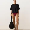 Culottes de bikini classiques en jacquard géométrique
