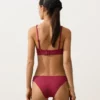 Haut de bikini dos nu en jacquard géométrique