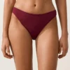 Culottes de bikini classiques en jacquard à petits carreaux
