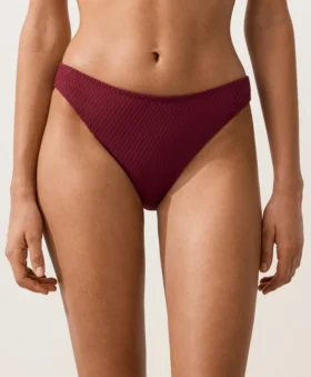 Culottes de bikini classiques en jacquard à petits carreaux