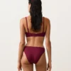 Culottes de bikini classiques en jacquard à petits carreaux