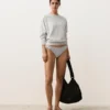 Culottes de bikini classiques à pois en jacquard