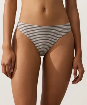 Culottes de bikini classiques à rayures